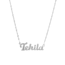 Load image into Gallery viewer, Rounded Font Rhinestone Necklace