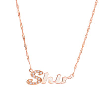 Load image into Gallery viewer, Rhinestone Filled Initial Custom Necklace