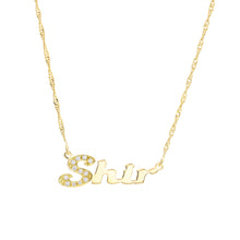 Load image into Gallery viewer, Rhinestone Filled Initial Custom Necklace