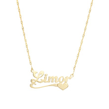 Lade das Bild in den Galerie-Viewer, Custom Necklace with Curved Underline Heart Design