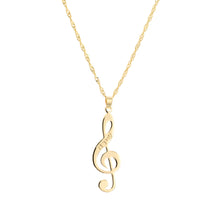 画像をギャラリービューアに読み込む, Musical Note Custom Inscription Necklace
