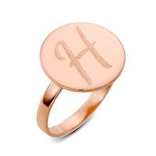 Load image into Gallery viewer, Flat Circle Inscription Ring
