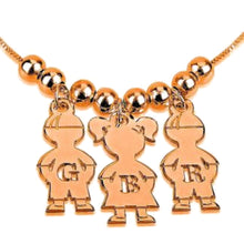 Load image into Gallery viewer, Custom Necklace with Charms of Children