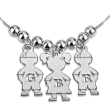 Load image into Gallery viewer, Custom Necklace with Charms of Children