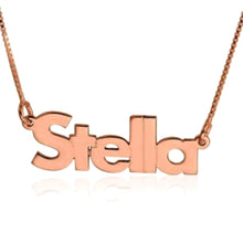 Load image into Gallery viewer, Bold Font Custom Name Necklace
