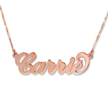 Load image into Gallery viewer, Curled Script Font Custom Necklace