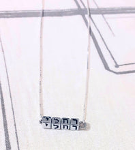 Load image into Gallery viewer, Silver Nickel Custom Cubes Necklace