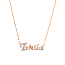 Load image into Gallery viewer, Rounded Font Rhinestone Necklace
