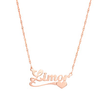 Lade das Bild in den Galerie-Viewer, Custom Necklace with Curved Underline Heart Design
