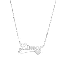Lade das Bild in den Galerie-Viewer, Custom Necklace with Curved Underline Heart Design
