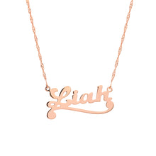 Lade das Bild in den Galerie-Viewer, Custom Swirl Underline Necklace
