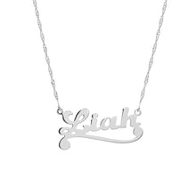 Lade das Bild in den Galerie-Viewer, Custom Swirl Underline Necklace
