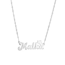 Load image into Gallery viewer, Custom Necklace with Crown Accent
