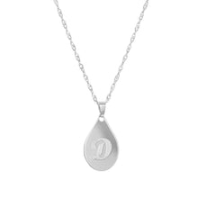Load image into Gallery viewer, Teardrop Pendant Inscription Necklace
