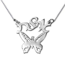 Load image into Gallery viewer, Custom Name Necklace with Butterfly Adornment

