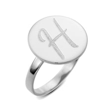 Load image into Gallery viewer, Flat Circle Inscription Ring
