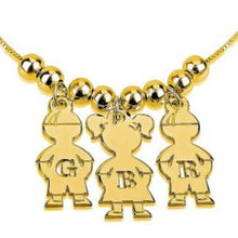 Load image into Gallery viewer, Custom Necklace with Charms of Children
