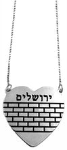 Load image into Gallery viewer, Heart with Custom Name and Etched Stones Necklace
