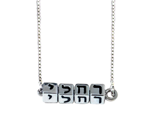 Load image into Gallery viewer, Silver Nickel Custom Cubes Necklace
